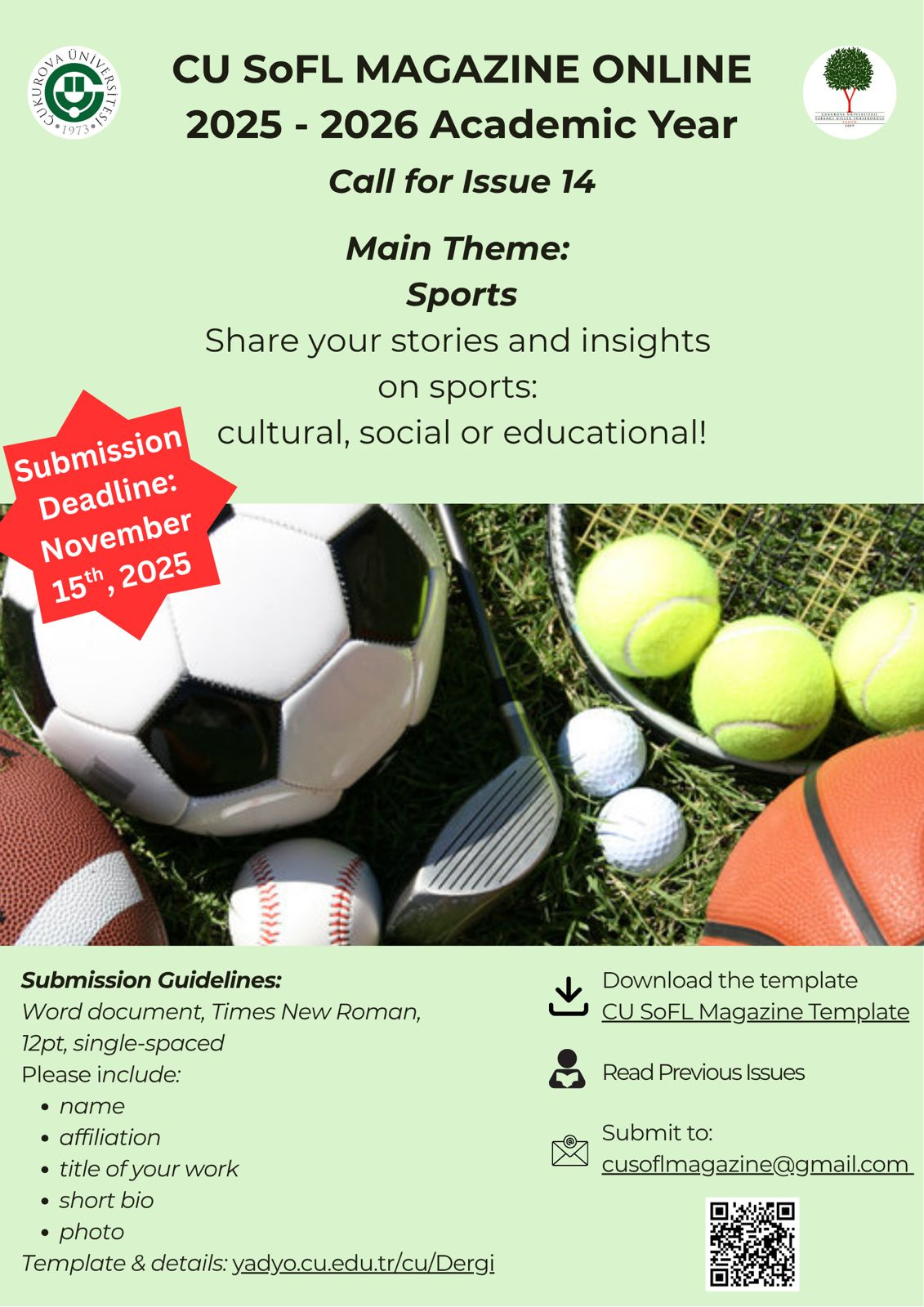 YADYO Online Dergi 14. Sayı için Çağrı